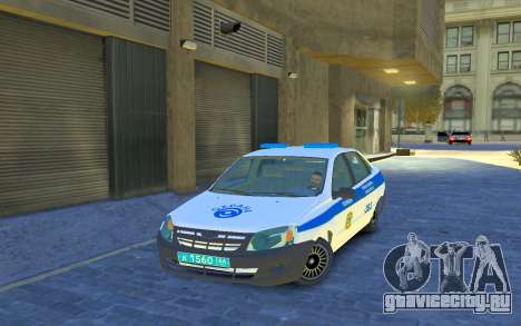 Lada Granta Полиция для GTA 4