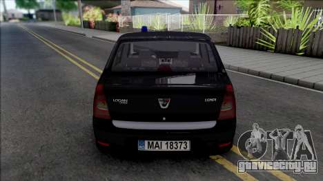 Dacia Logan 2008 Politia Unmarked для GTA San Andreas