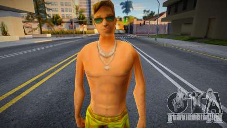 Beach Man with Wavy Shorts (Vice City) для GTA San Andreas