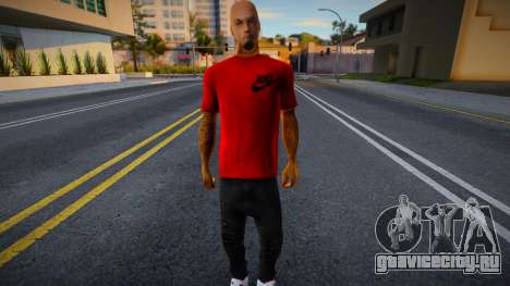 Парень в футболке Nike для GTA San Andreas