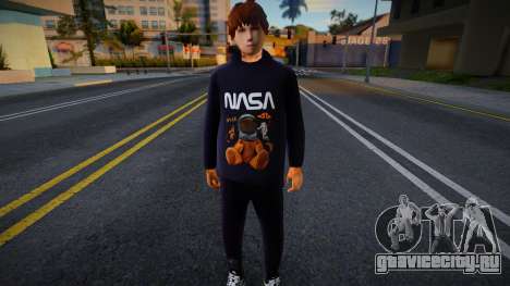 Whiteboy in NASA Hoodie для GTA San Andreas