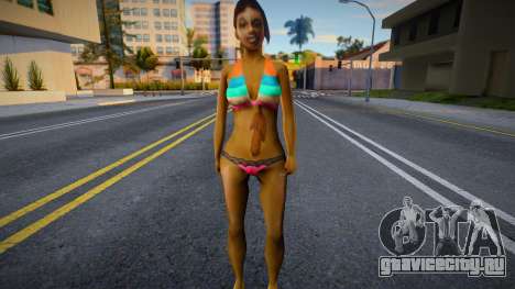 Девушка в купальнике v1 для GTA San Andreas