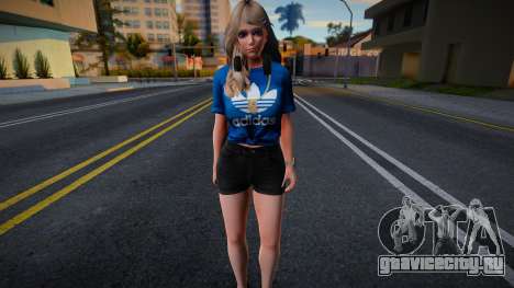 DOAXVV Amy - Fashion Casual V2 Adidas Denim Shor для GTA San Andreas