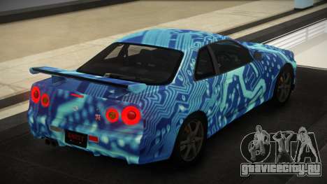 Nissan Skyline R34 GT V-Spec S5 для GTA 4