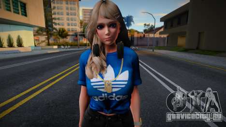 DOAXVV Amy - Fashion Casual V2 Adidas Denim Shor для GTA San Andreas