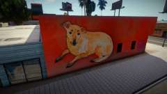 Mural Cachorro Caramelo MEME для GTA San Andreas