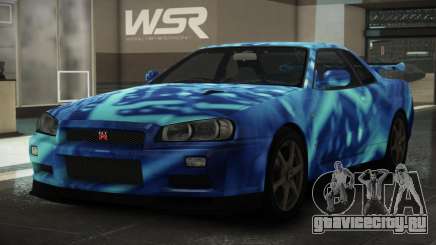 Nissan Skyline R34 GT V-Spec S5 для GTA 4