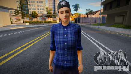 Девушка в рубашке 1 для GTA San Andreas