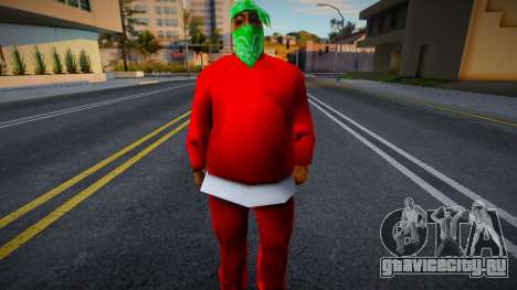 Red Fam 1 With Green Bandana для GTA San Andreas