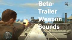 GTA IV Beta Style Weapon Sounds для GTA 4
