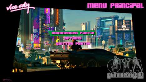 Cyberpunk 2077 menu для GTA Vice City