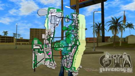 Карта в игре для GTA Vice City