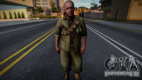 Американский солдат из CoD WaW v8 для GTA San Andreas