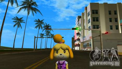 Isabelle from Animal Crossing (Purple) для GTA Vice City