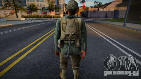 Американский солдат из CoD WaW v6 для GTA San Andreas