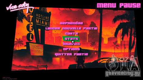 Retrowave Menu v1 для GTA Vice City
