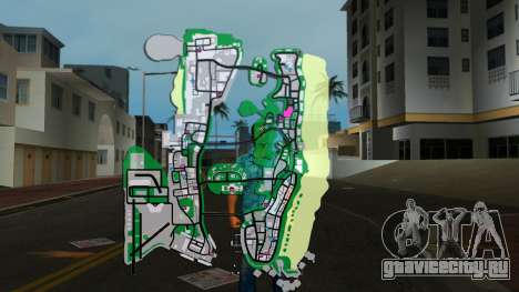 Карта в игре для GTA Vice City