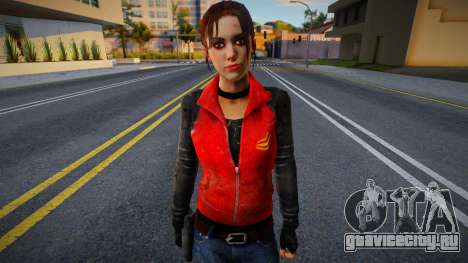 Зои в красной одежде из Left 4 Dead для GTA San Andreas