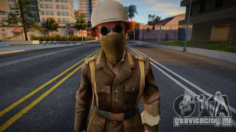 Немецкий солдат (Африка) V2 из Call of Duty 2 для GTA San Andreas