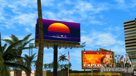 Retrowave billboard для GTA Vice City