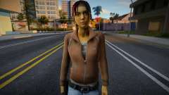Зои (Alyx HL2) из Left 4 Dead для GTA San Andreas
