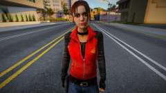 Зои в красной одежде из Left 4 Dead для GTA San Andreas