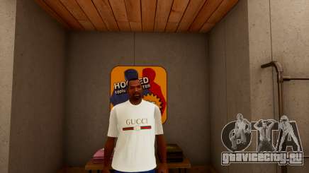 Realistic Gucci Tshirt White для GTA San Andreas Definitive Edition