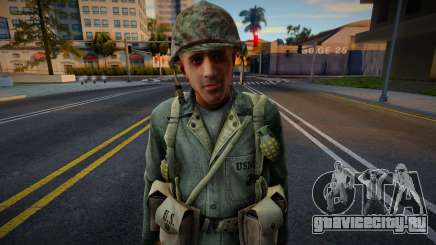 Американский солдат из CoD WaW v6 для GTA San Andreas