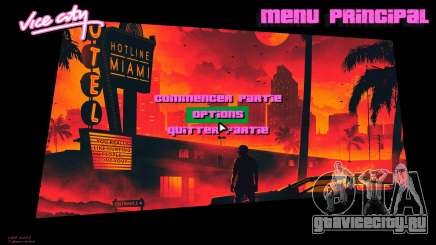 Retrowave Menu v1 для GTA Vice City