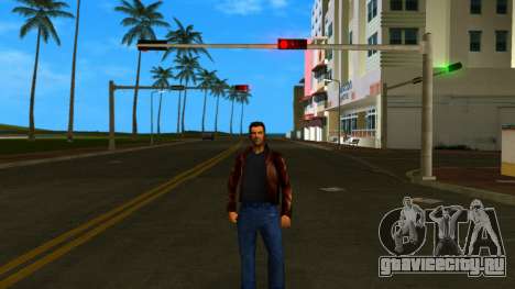 Томми в кожанке гангстера для GTA Vice City