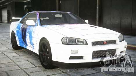 Nissan Skyline GT-R BNR34 S2 для GTA 4