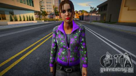 Зои (Purple Rose Coat) из Left 4 Dead для GTA San Andreas