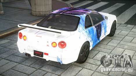 Nissan Skyline GT-R BNR34 S2 для GTA 4
