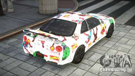 Nissan Skyline GT-R BNR34 S5 для GTA 4