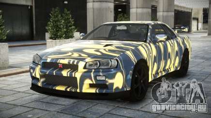 Nissan Skyline GT-R BNR34 S8 для GTA 4