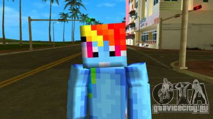 Steve Body Rainbow Dash для GTA Vice City