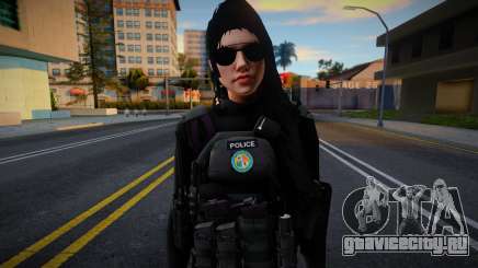Swat Girl v1 для GTA San Andreas