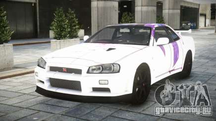 Nissan Skyline GT-R BNR34 S2 для GTA 4