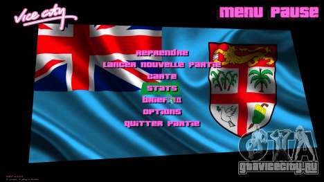Fiji Flag Menu Background для GTA Vice City