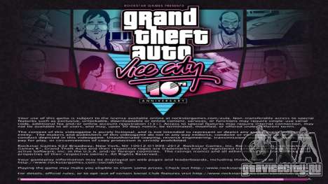 Mobile-Style Menu Loadscreen для GTA Vice City