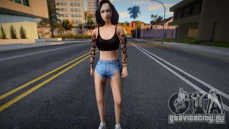 Девушка в шортах v1 для GTA San Andreas