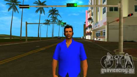Tommy Camicia Blu Chiaro для GTA Vice City