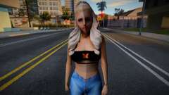 Девушка в обычной одежде v1 для GTA San Andreas