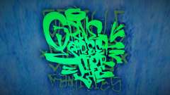 New Grove st. 4 Life Graffiti Tag для GTA San Andreas