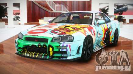 Nissan Skyline R34 GT-R V-Spec S7 для GTA 4