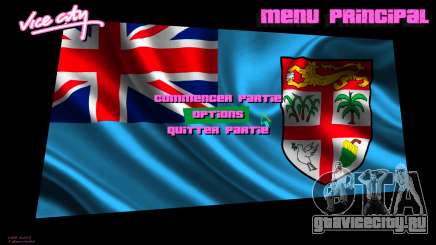 Fiji Flag Menu Background для GTA Vice City