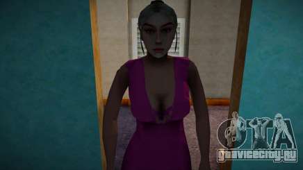 Девушка-блондинка в розовом платье для GTA San Andreas
