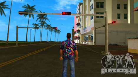 Томми в винтажной рубашке v4 для GTA Vice City