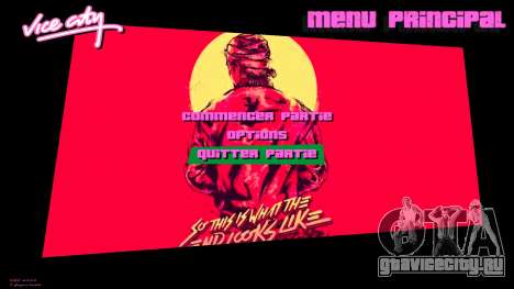 Hotline Miami Menu HD v11 для GTA Vice City