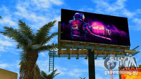 Hotline Miami Billboard 1 для GTA Vice City